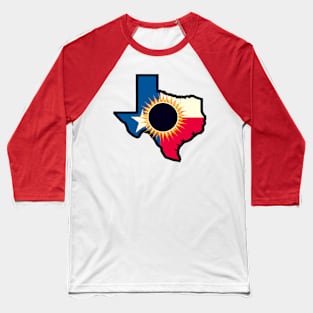 Solar Eclipse Texas 2024 Baseball T-Shirt